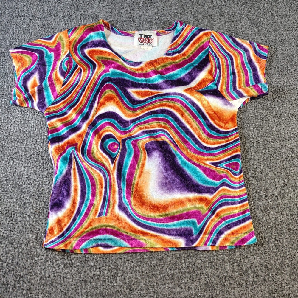 Vintage 90s fuzzy cropped top medium‎